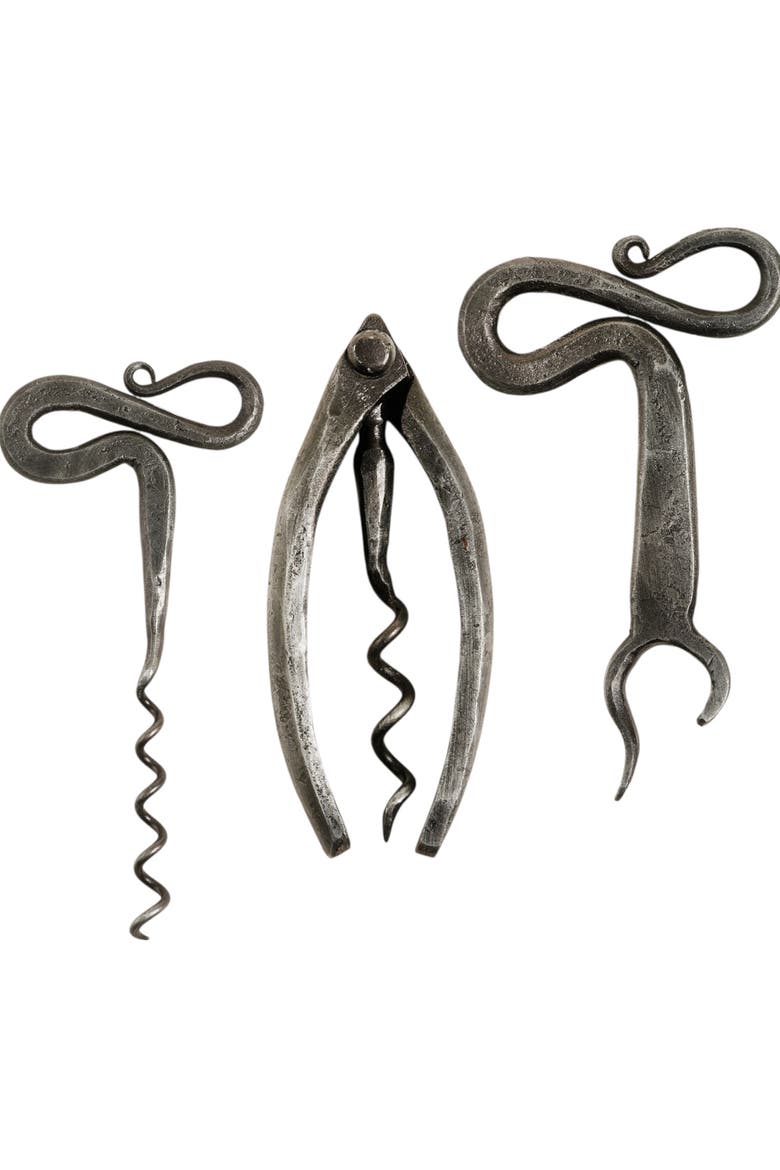 Bijnor Metal Decorative Object 3 Piece Set, Main, color, Grey