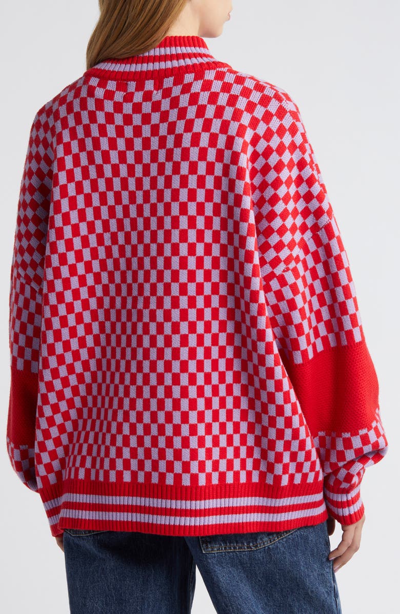 Dressed in Lala Grandpa Double Knit Jacquard Cardigan, Alternate, color, 