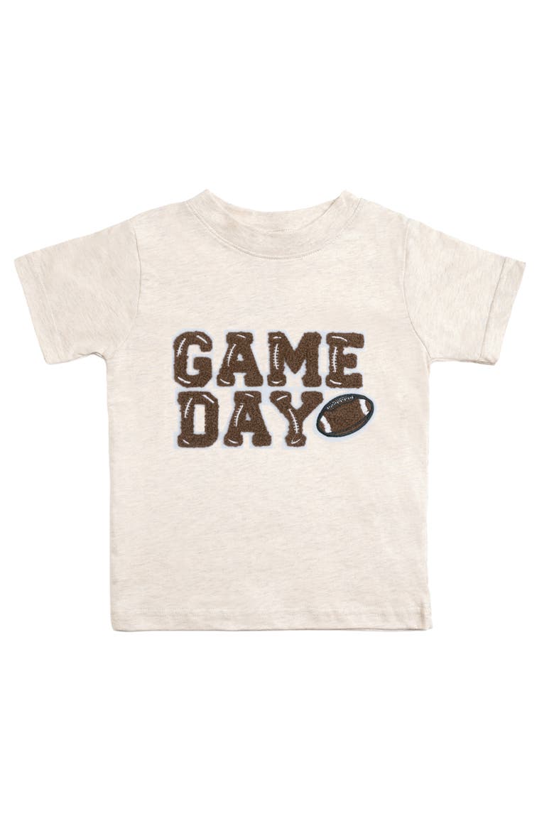 Game Day Patch Short Sleeve T-Shirt, Main, color, Natural Heather