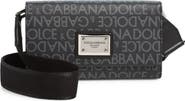 Dolce&Gabbana Logo Coated Jacquard Crossbody Bag