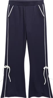 Walking on Sunshine Kids' Bow Scuba Knit Track Pants