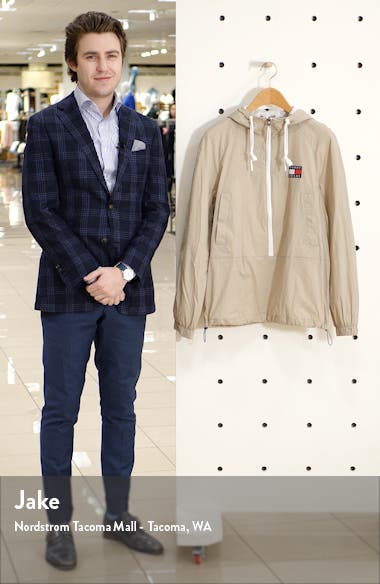 TOMMY JEANS TJM Contrast Zip Popover Jacket (Men) | Nordstrom