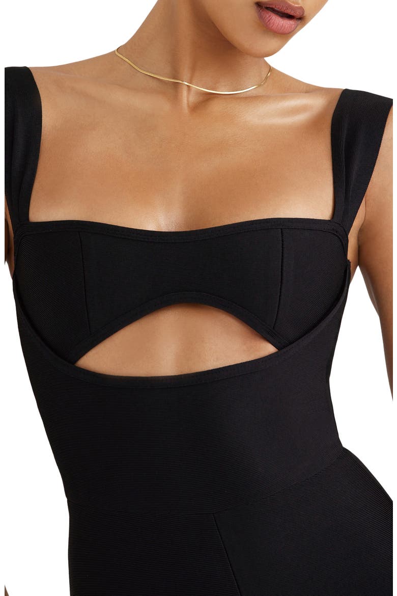 Yasmeen Cutout Jumpsuit, Alternate, color, BLACK