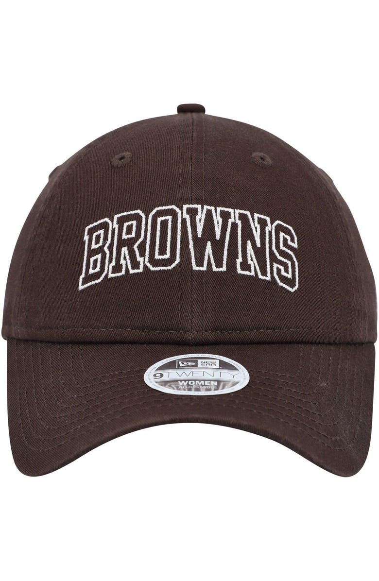 New Era Women's New Era Brown Cleveland Browns Collegiate 9TWENTY Adjustable Hat, Alternate, color, 