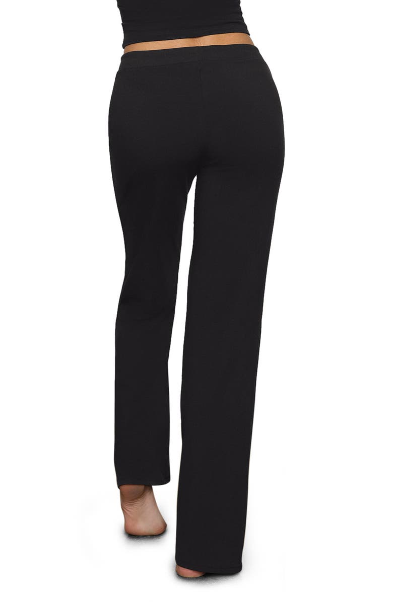 SKIMS Stretch Cotton Sleep Pants, Alternate, color, Soot