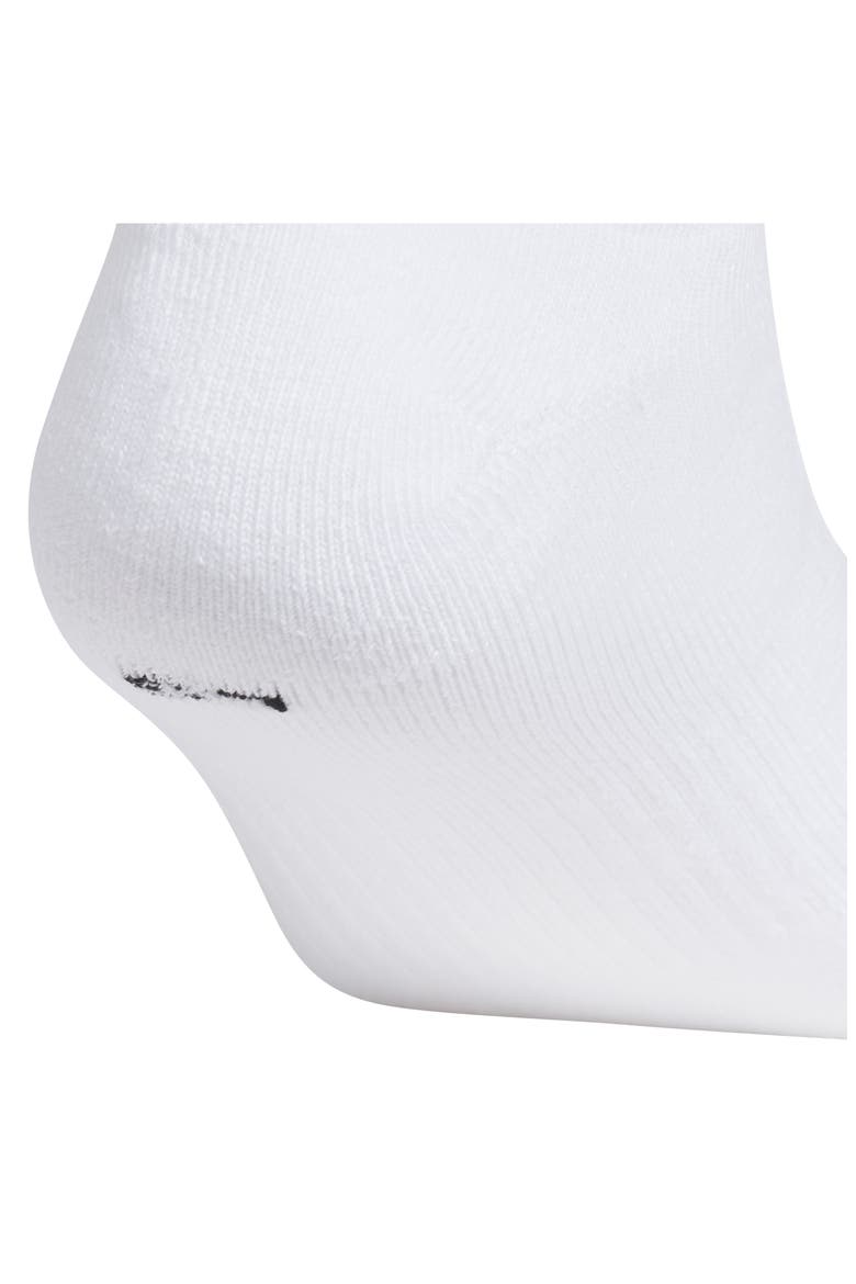 6-Pack Trefoil 2.0 No-Show Socks, Alternate, color, WHITE / WHITE