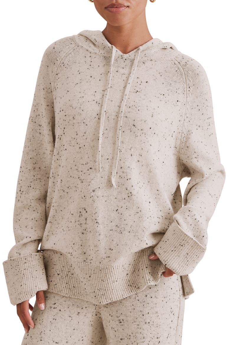 Haven Tweedy Hoodie, Main, color, PALE OAK BEIGE HEATHER