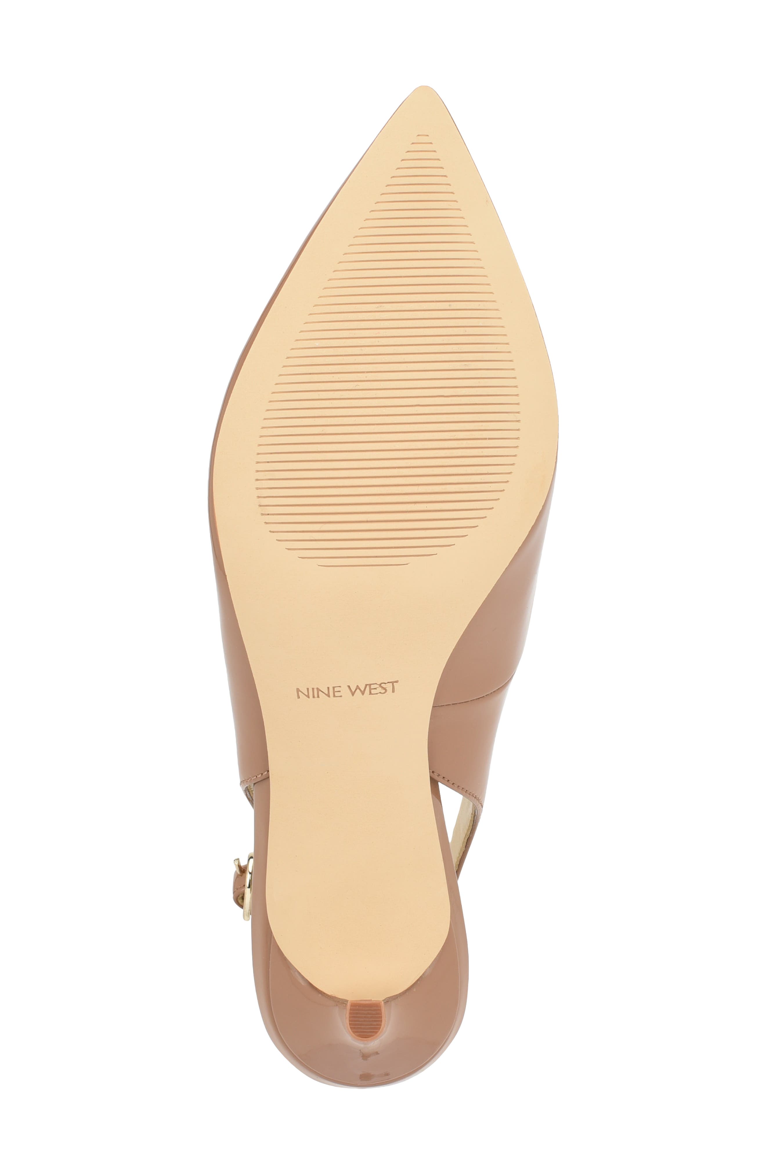 Nine West Menora Slingback Pointed Toe Pump, Alternate, color, Medium Natural