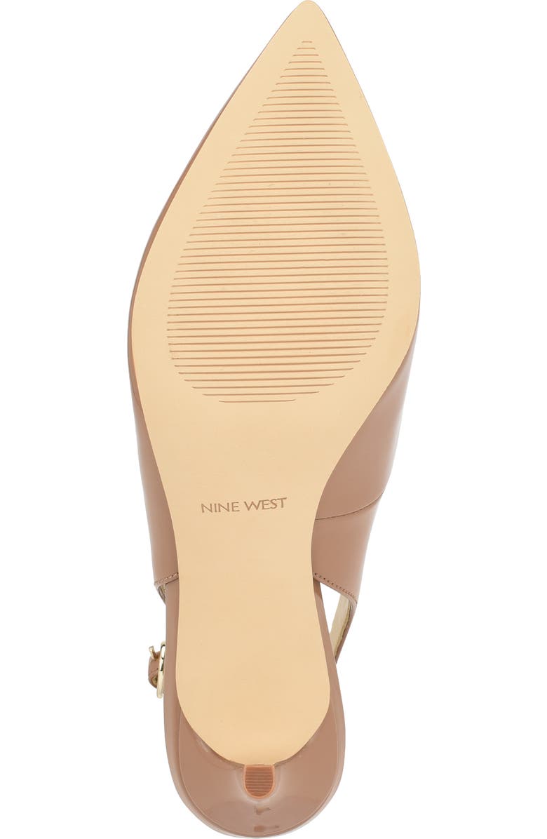 Nine West Menora Slingback Pointed Toe Pump, Alternate, color, Medium Natural