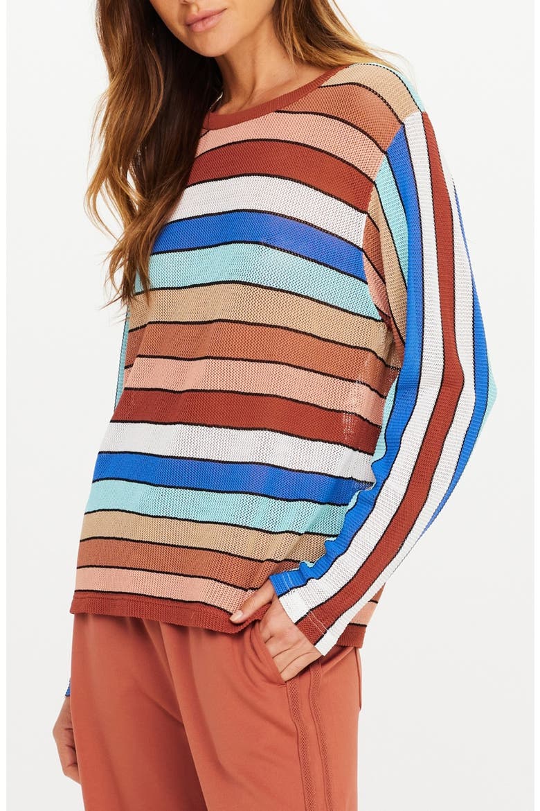 Iza Milla Striped Sweater, Alternate, color, STRIPE