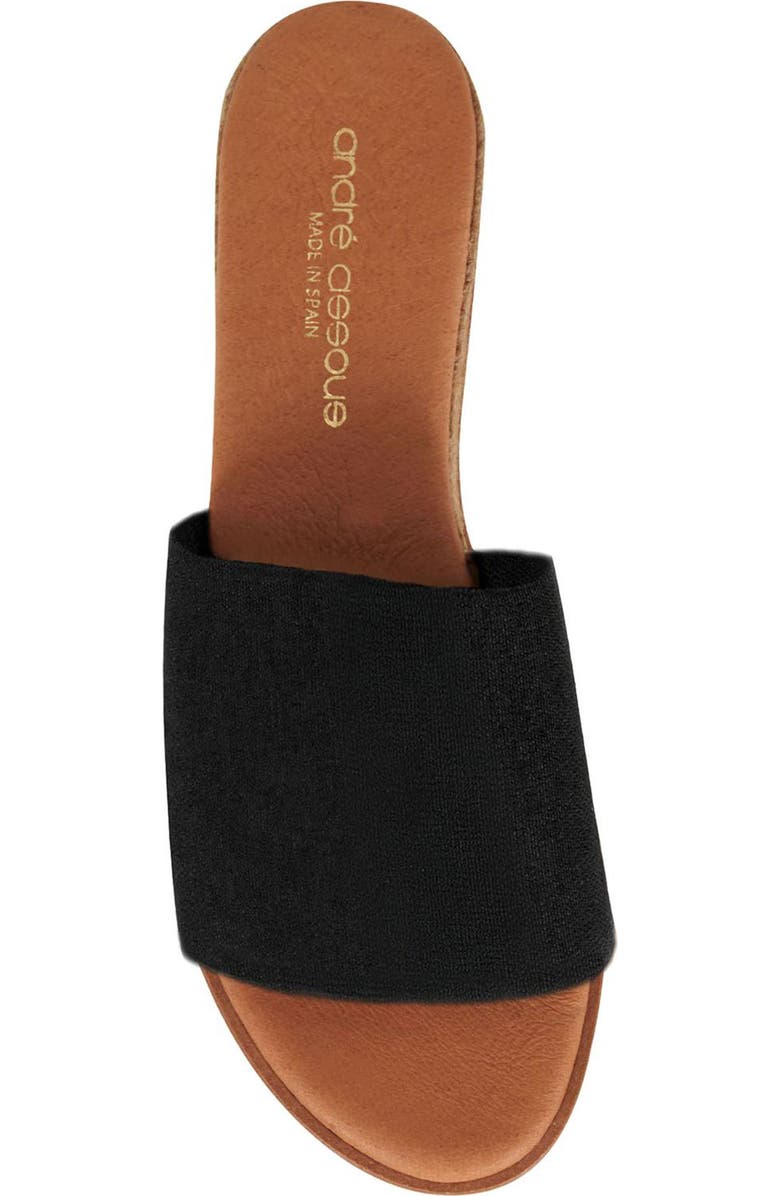 André Assous Nessie Platform Wedge Sandal, Alternate, color, Black