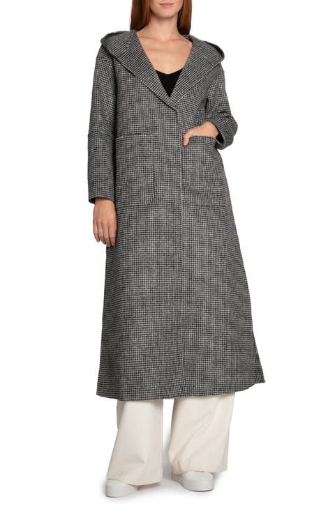 Walk My Way Wool Blend Hooded Coat