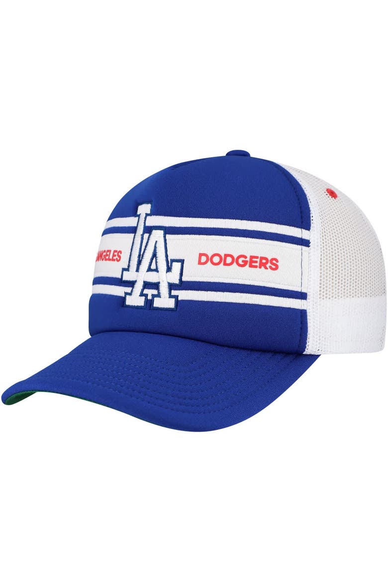 Men's   Royal Los Angeles Dodgers Sideline Trucker Adjustable Hat, Main, color, Royal