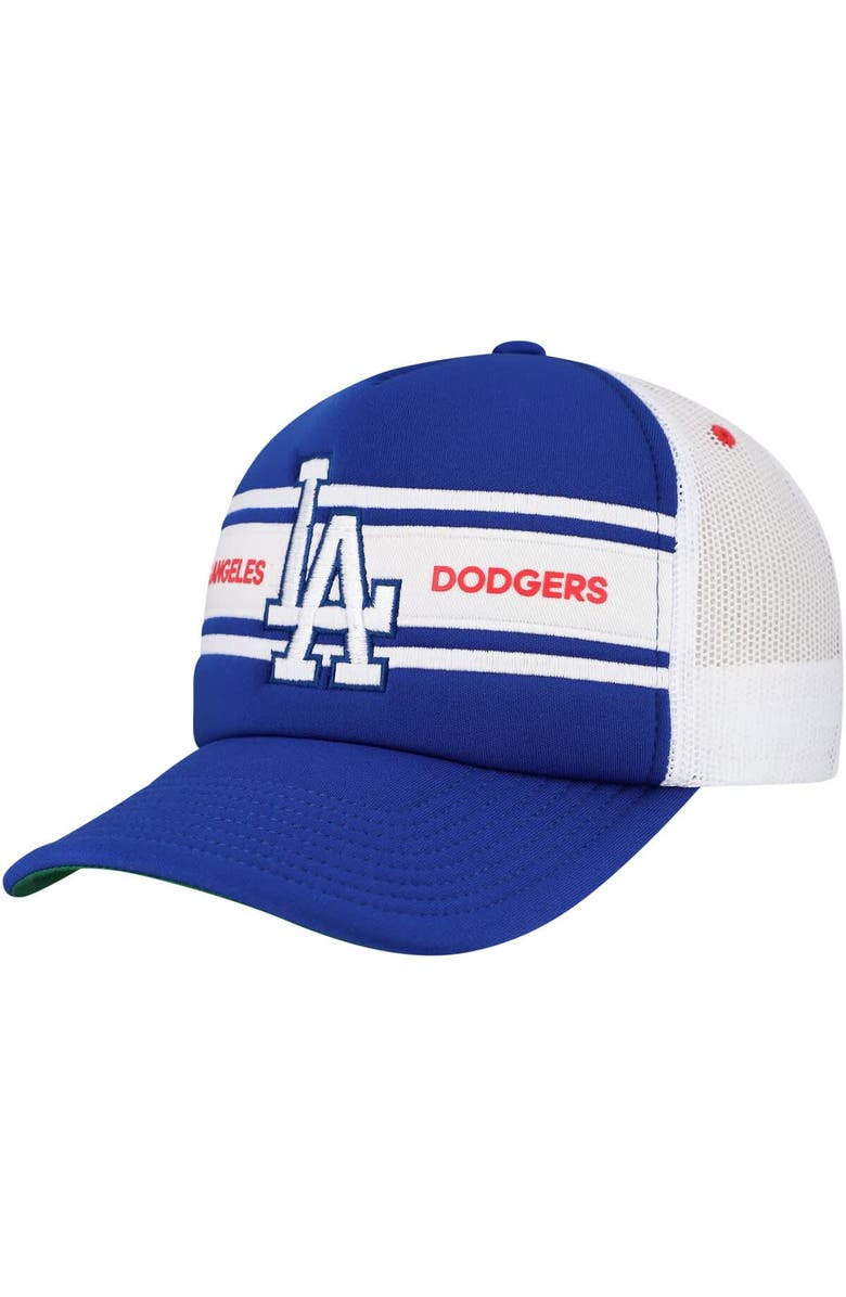 Mitchell & Ness Men's Royal Los Angeles Dodgers Sideline Trucker Adjustable Hat, Main, color, Royal