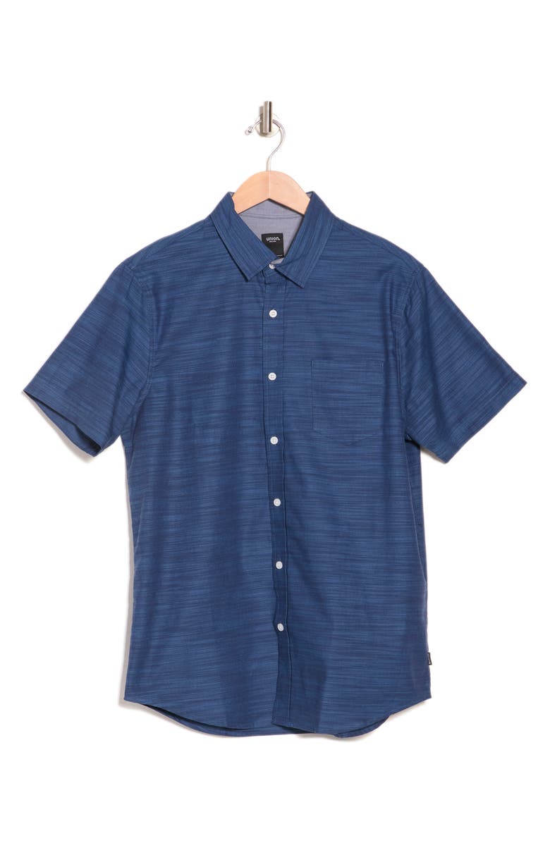 Union Lennox Short Sleeve Button-Up Shirt, Alternate, color, Alkaline
