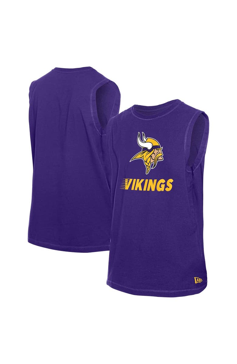 New Era Men's New Era Purple Minnesota Vikings Leisure Collection Tank Top, Main, color,