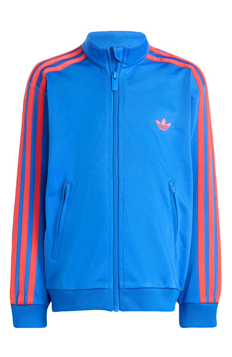 adidas Originals Kids' Firebird Recycled Polyester Track Jacket & Pants Set, Alternate, color, Blue/ Semi Lucid Red