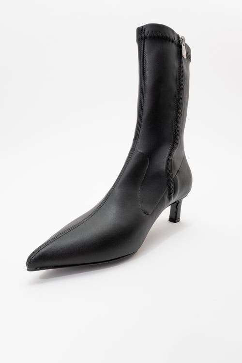 Prologue Shoes Lewin Pointed Toe Stiletto Boot In Black