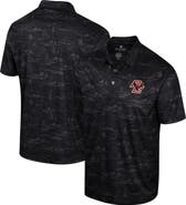 COLOSSEUM Men's Colosseum Black Boston College Eagles Daly Print Polo