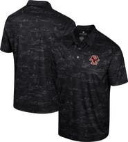 COLOSSEUM Men's Colosseum Black Boston College Eagles Daly Print Polo