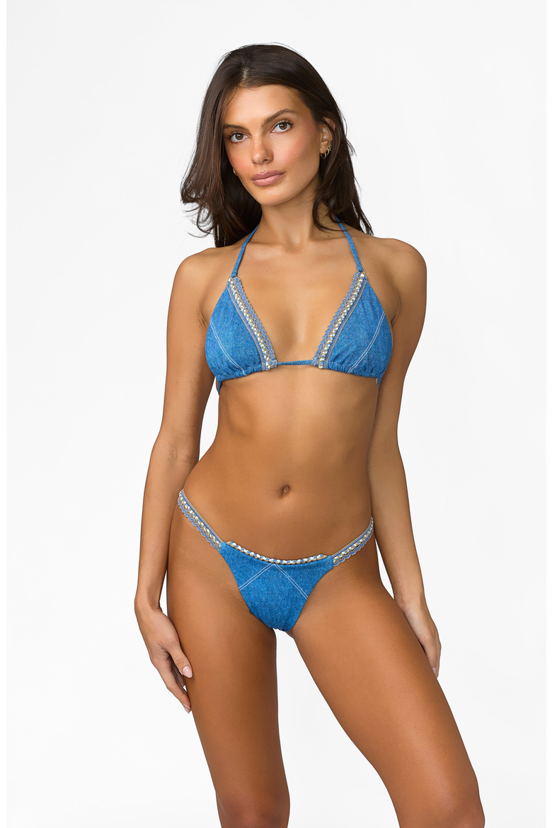 Duke Skimpy Bottom, Main, color, Denim