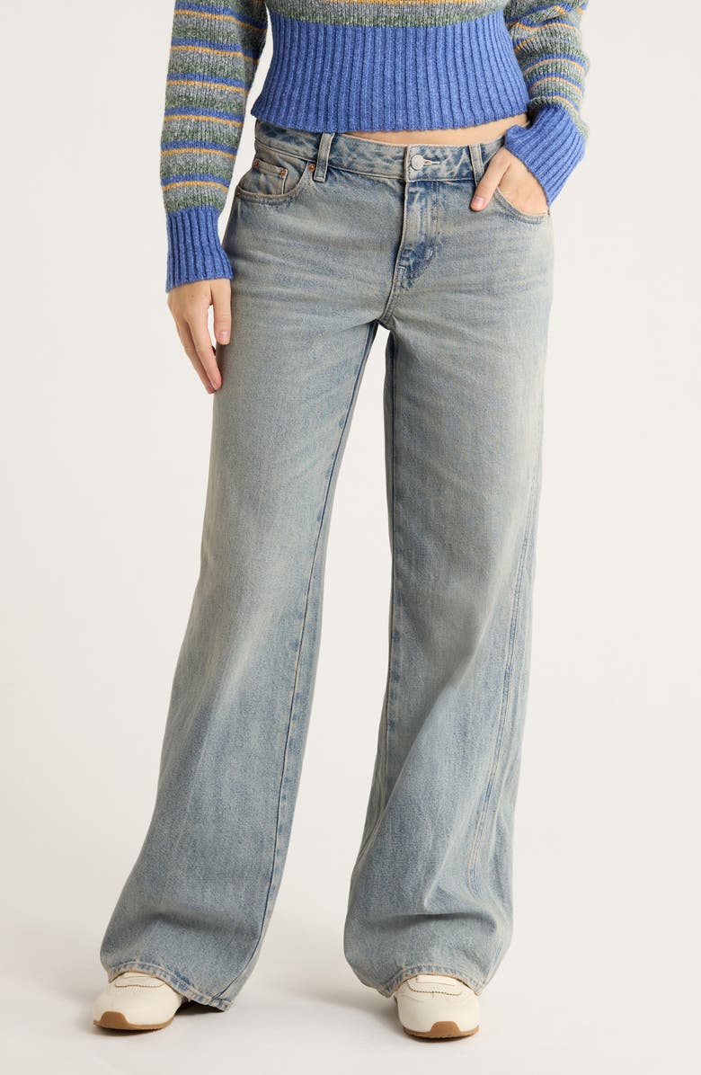 PacSun Casey Baggy Jeans, Main, color, Medium Indigo