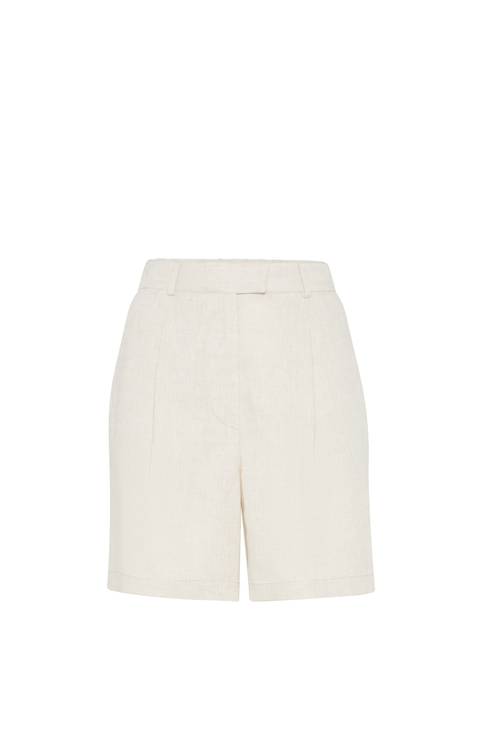 ショートパンツ BRUNELLO CUCINELLI Woman Short Brown MM633EP999 C025 BRUNELLO CUCINELLI: Short woman - Brown | Brunello Cucinelli