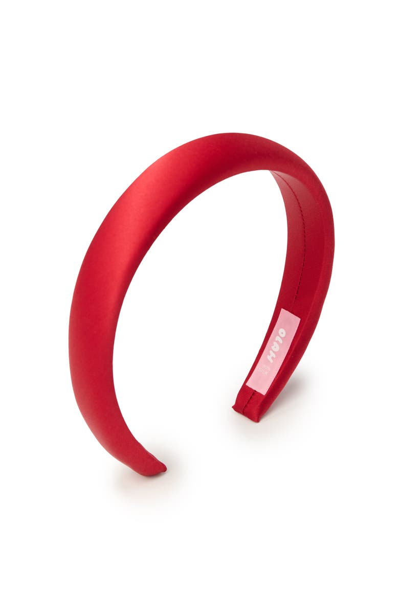 The Essential Silk Headband, Main, color, Red