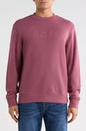 BOSS We Logo Cotton Sweatshirt