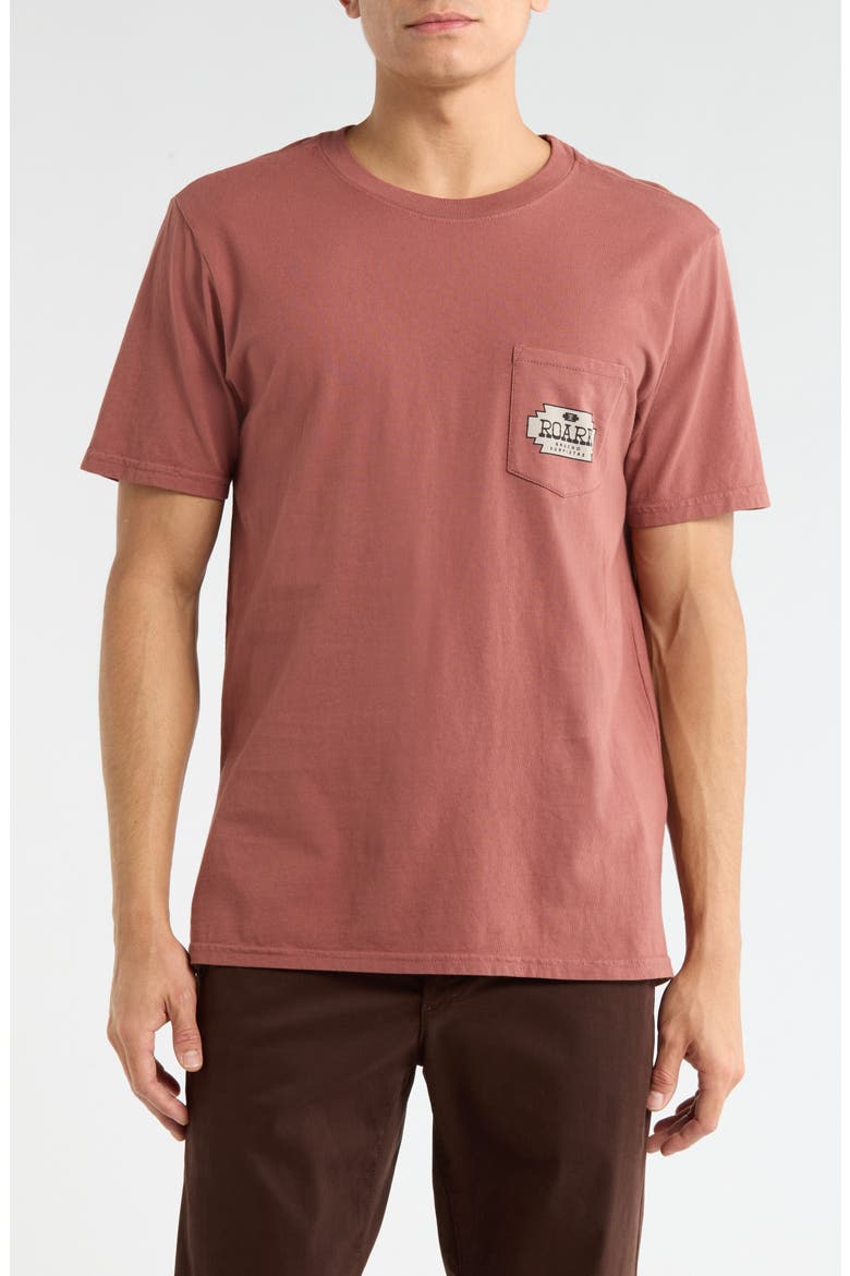 Gaucho Cotton Graphic Pocket T-Shirt, Main, color, RED CLAY