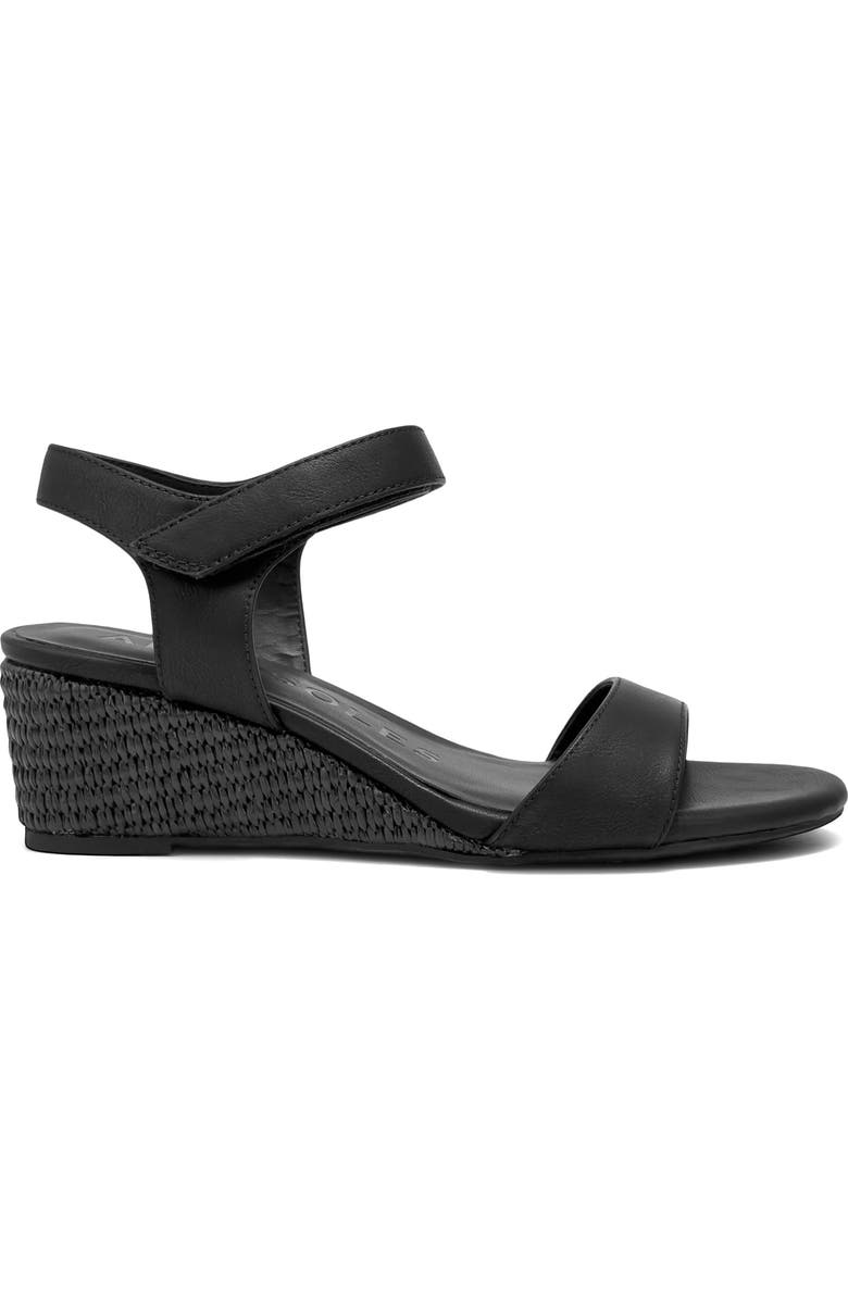 Aerosoles Wel Wedge Sandal, Alternate, color, Black