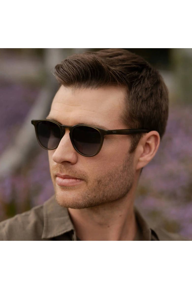Rowan - 52mm Round Polarized Sunglasses, Alternate, color, Saguaro Green