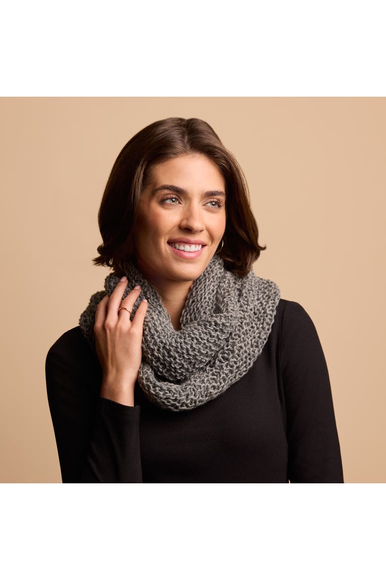 Artisan Woven Karuna Infinity 100% Wool Scarf, Alternate, color, Abalone