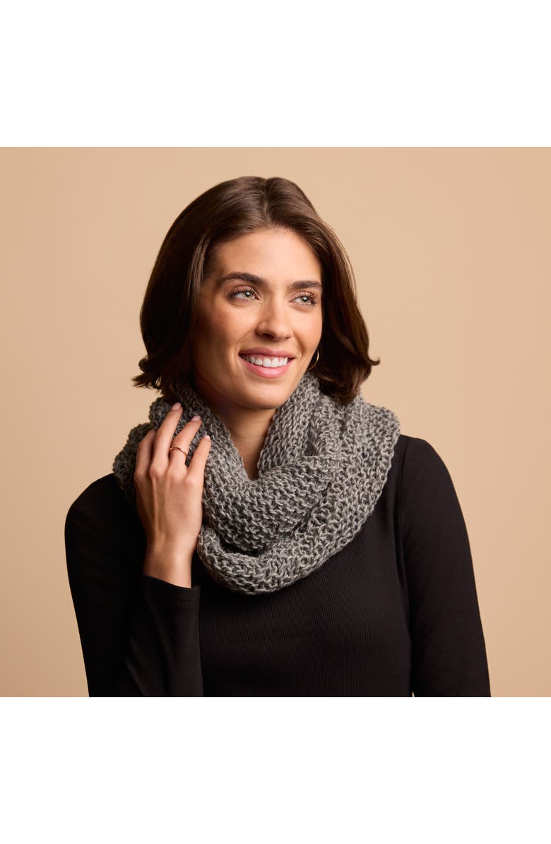 Feelgoodz Artisan Woven Karuna Infinity 100% Wool Scarf, Alternate, color, Abalone