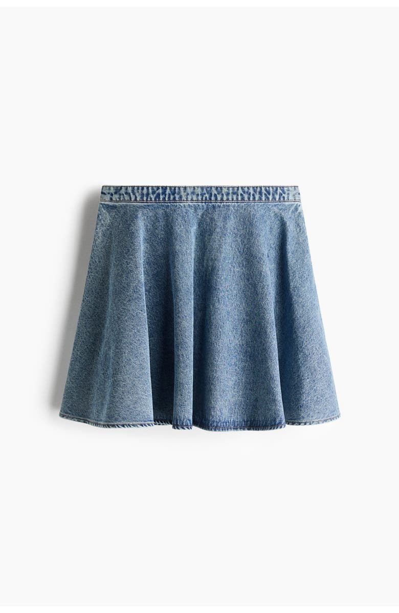 H&M Circle-cut Denim Skirt, Alternate, color, Denim Blue