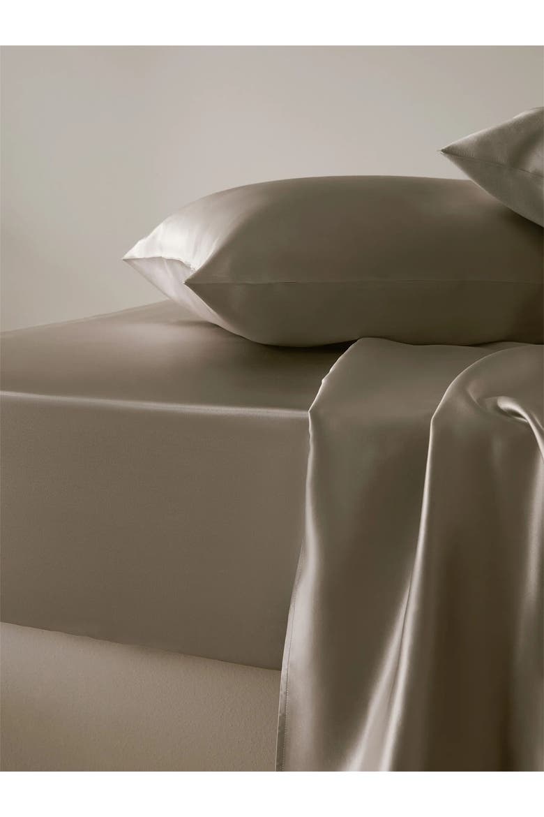 100% Silk Terse Envelope Pillowcase, Alternate, color, Grey