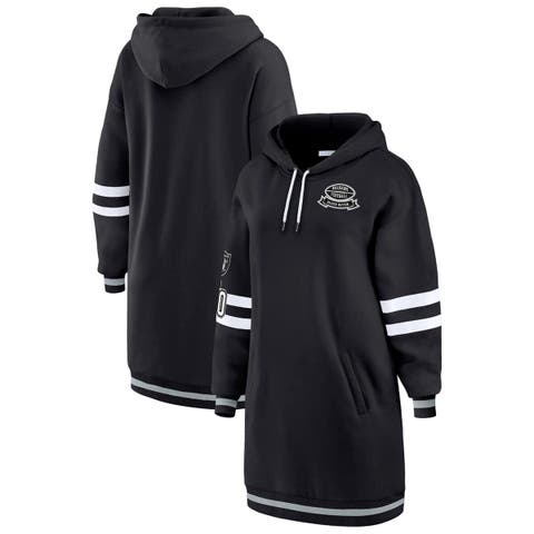 Women's WEAR by Erin Andrews Black Las Vegas Raiders Hoodie Dress