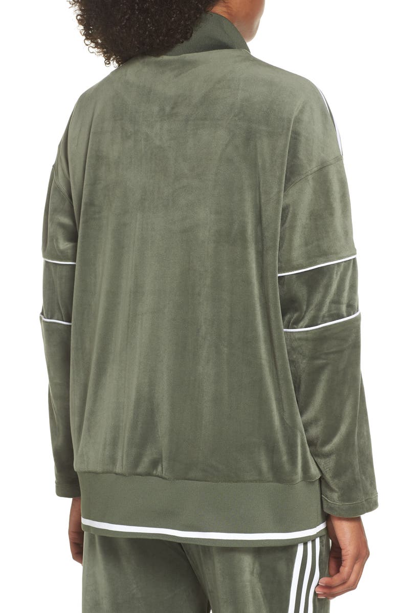 adidas Originals Velvet Track Jacket, Alternate, color, 