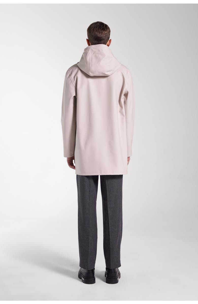 Stutterheim Stockholm Long Sleeve Hooded Raincoat, Alternate, color, Light Sand