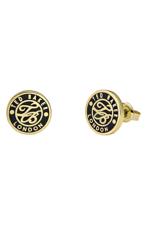 Ted Baker Monlia Monogram Button Stud Earrings