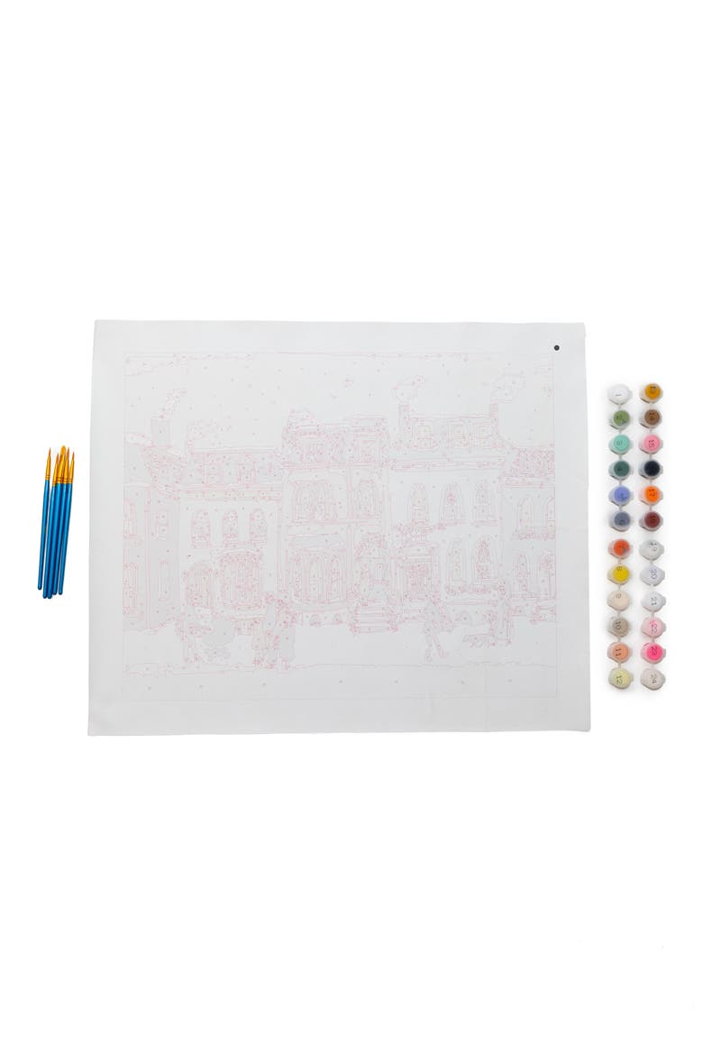 Holiday Townhome Paint-by-Numbers Set, Alternate, color, MULTI