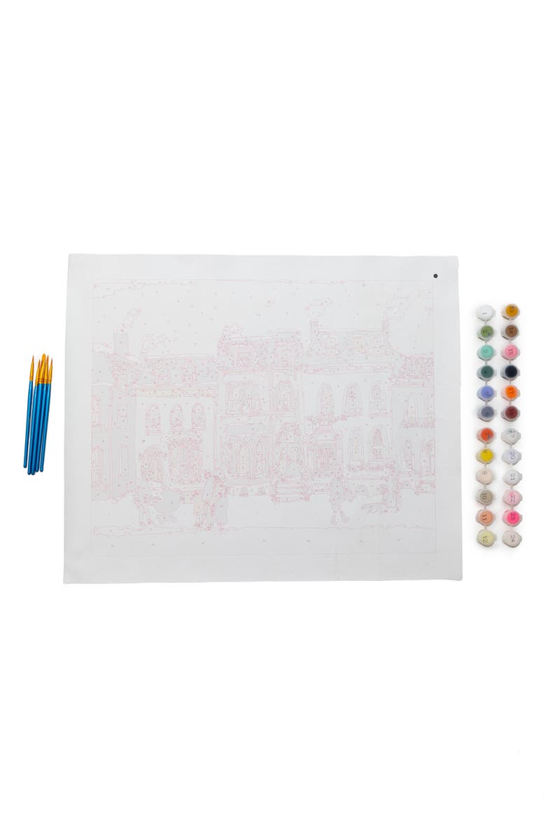 Paint Anywhere Holiday Townhome Paint-by-Numbers Set, Alternate, color,