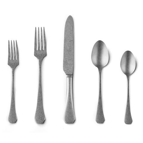 Moretto Pewter Flatware  Set - 5 Pieces