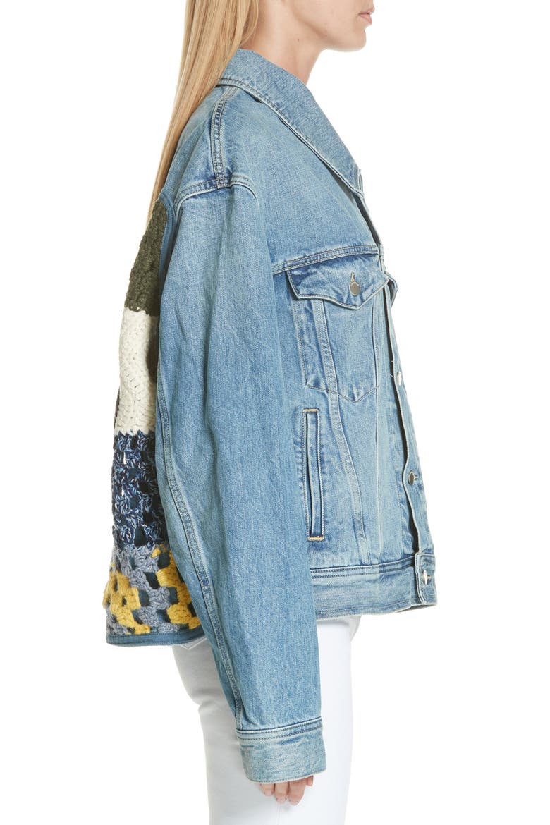 Denim Jacket, Alternate, color, BLUE