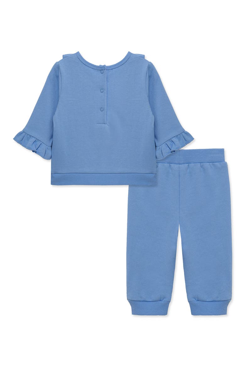 Kids' Cross-Stitch Embroidered Active Set, Alternate, color, BLUE