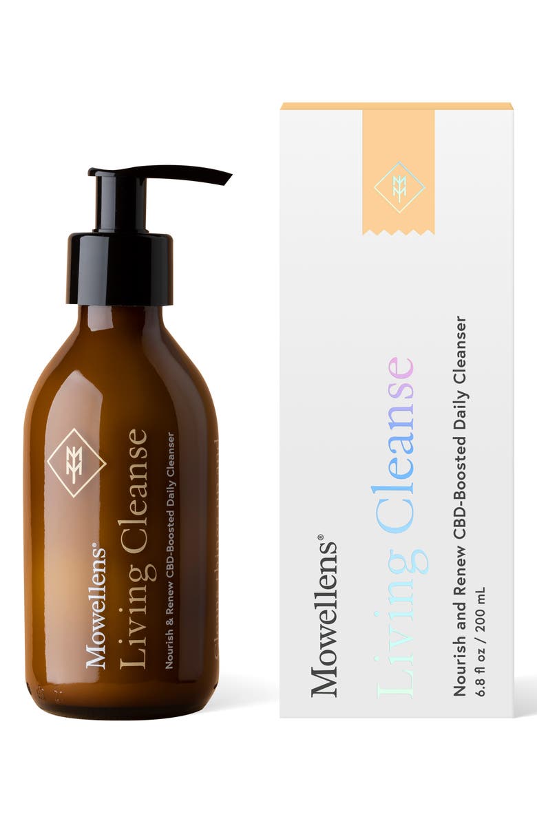 Mowellens Living Cleanse Nourish & Renew CBD-Boosted Daily Cleanser, Main, color, 