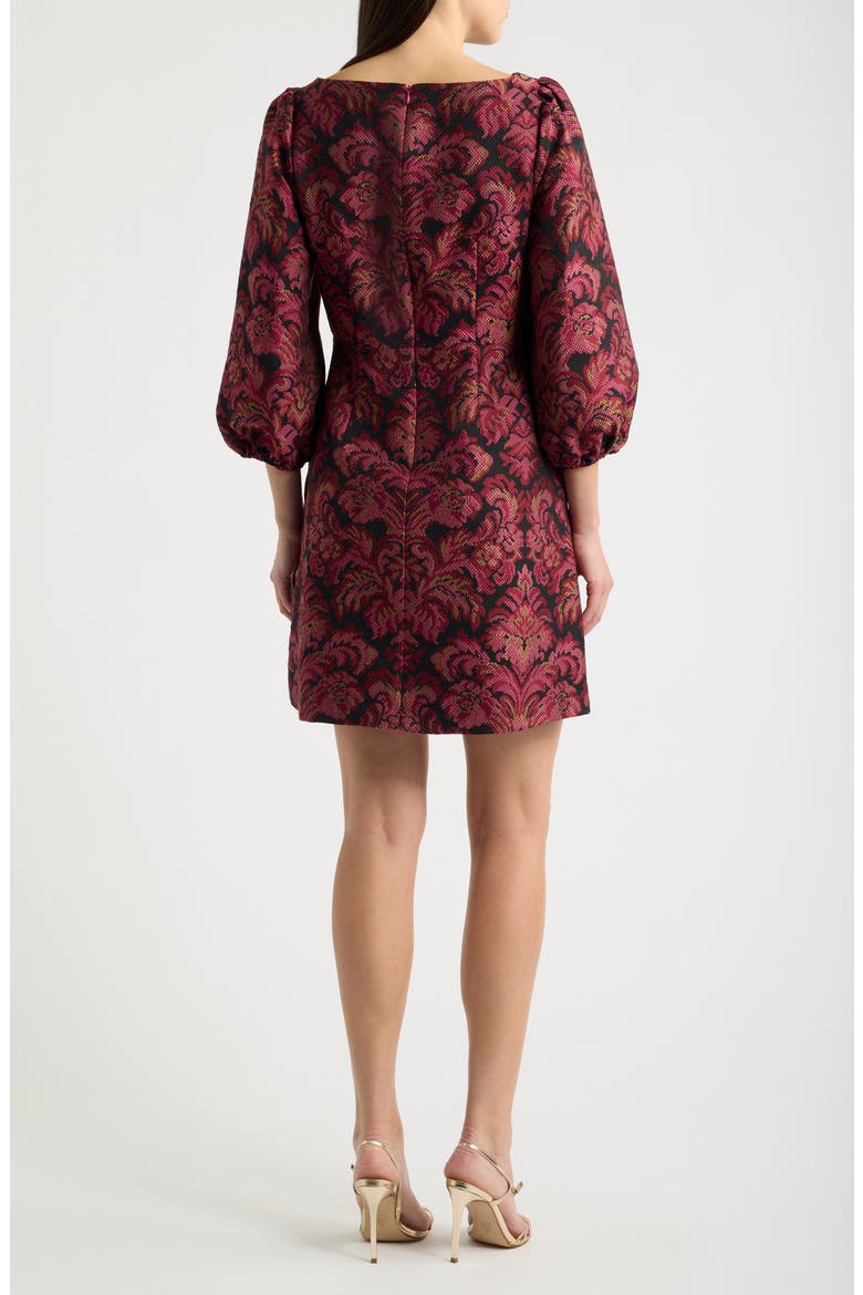 Balloon Sleeve Dress, Alternate, color, PINK MULTI