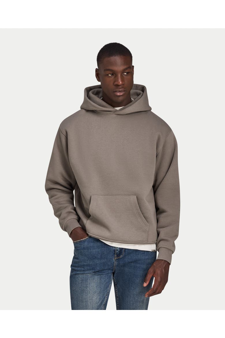 Grafitti Print Oversized Hoodie, Main, color, Marsh Grey