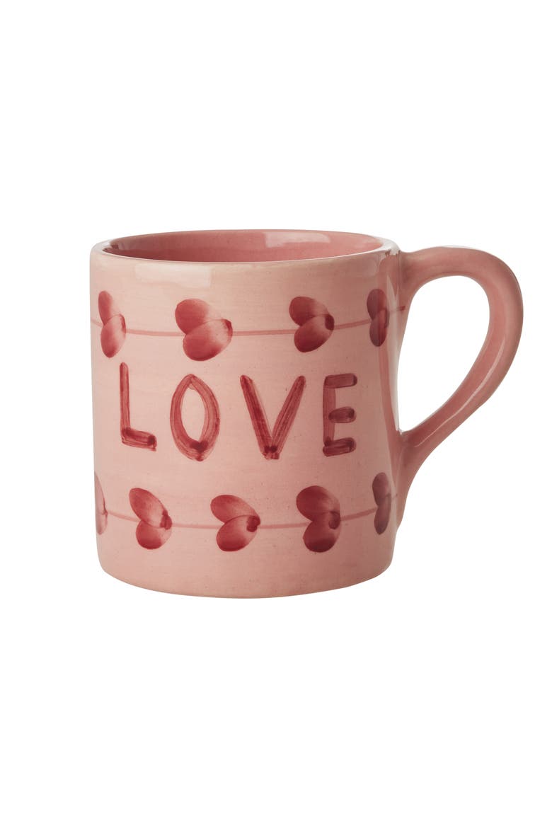 Set of 6 Hand-Painted Ceramic Mugs, Main, color, MULTI