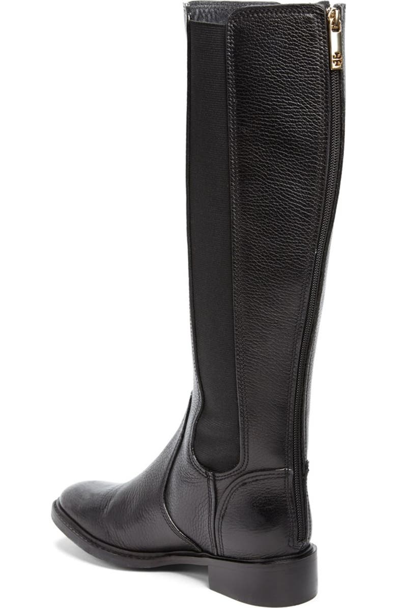 Tory Burch 'Christy' Leather Riding Boot, Alternate, color,